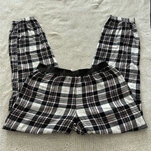 Victoria's Secret Black and White Plaid Pants
